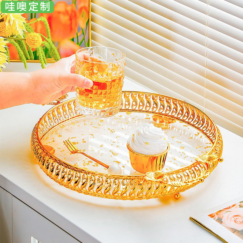 Creative metal snack storage tray 3 01