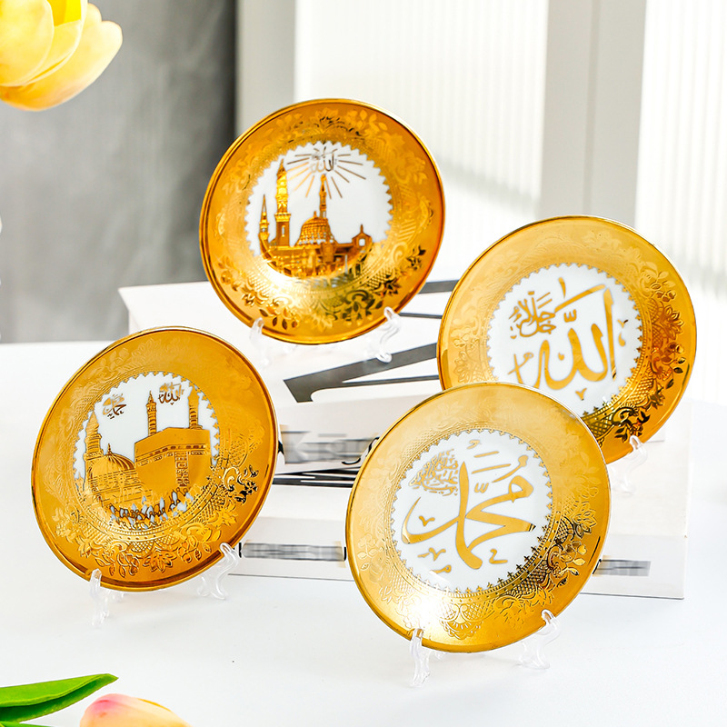 Ceramic hanging plate living room decorative plate 17