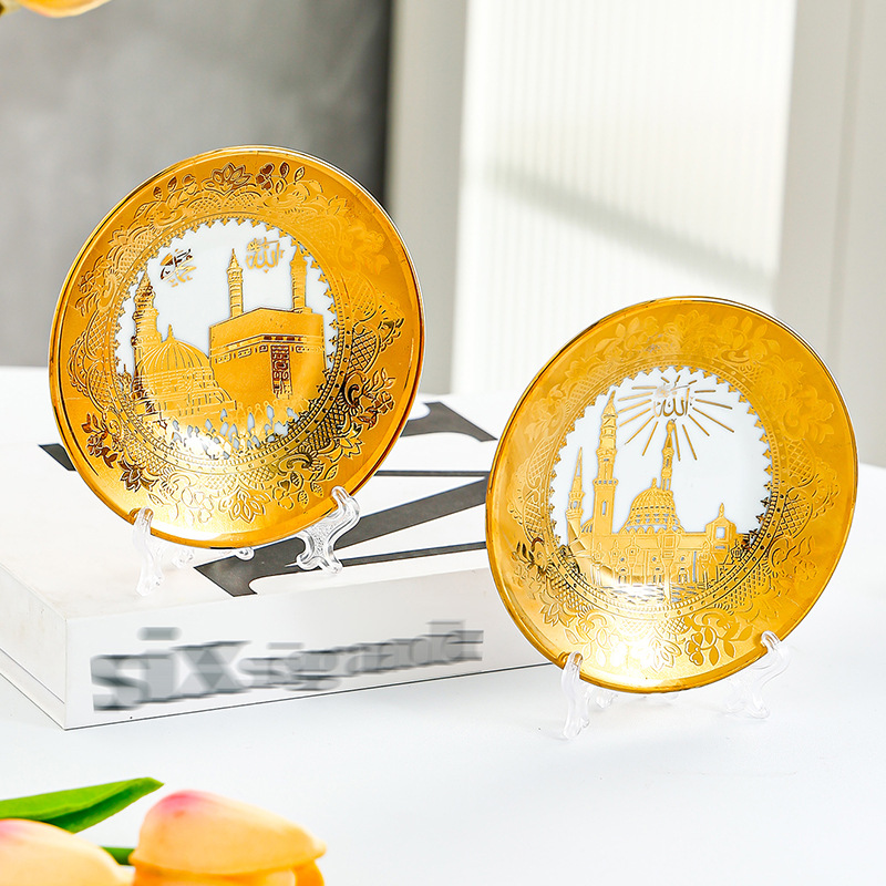 Ceramic hanging plate living room decorative plate 17