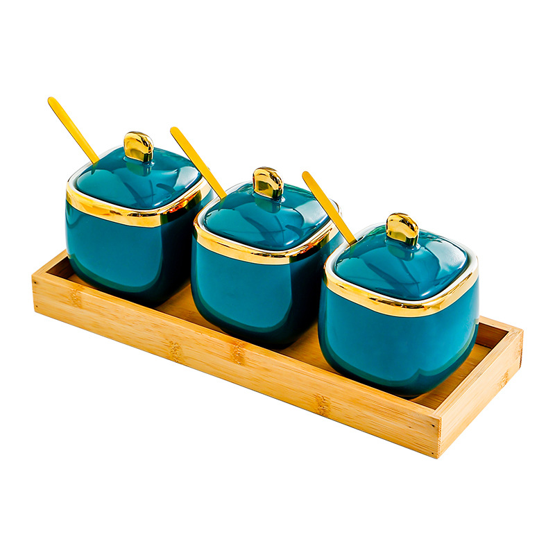 Ceramic household chili oil jar combination 27