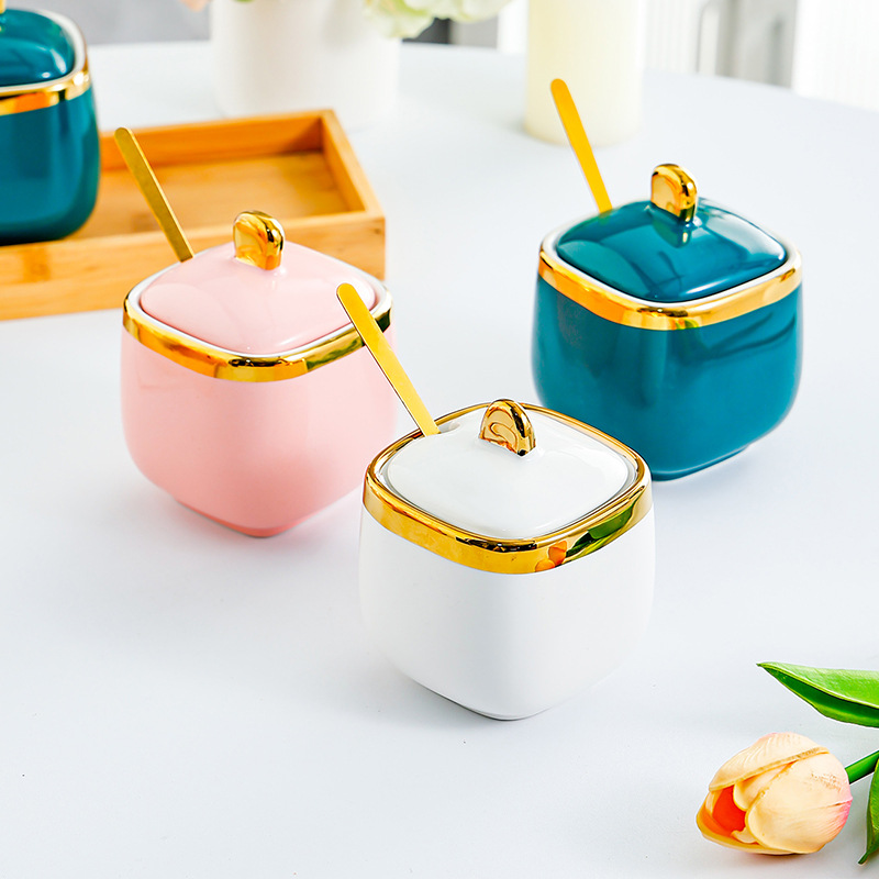 Ceramic household chili oil jar combination 27