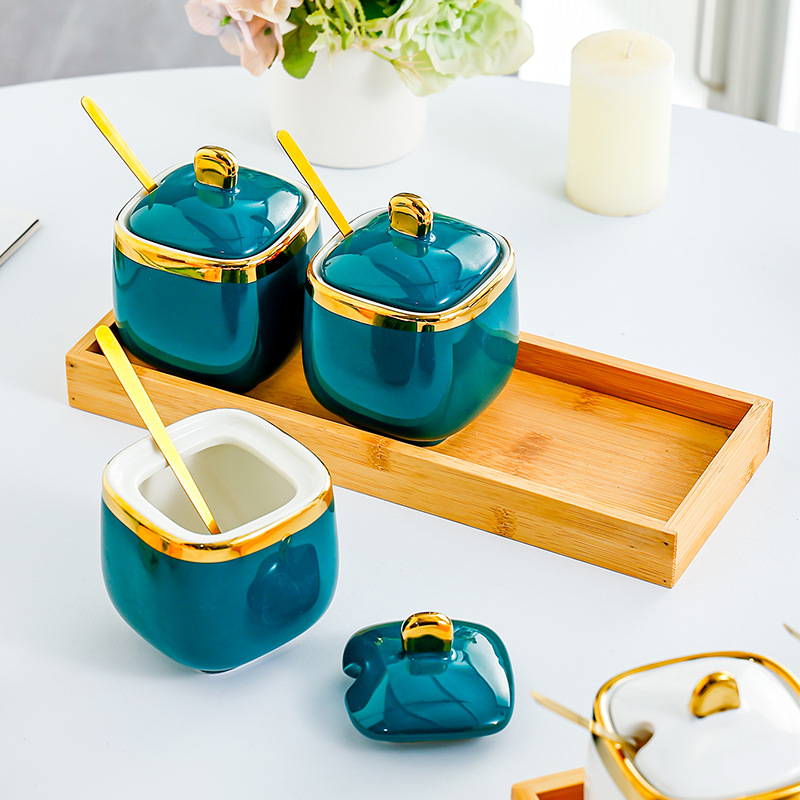 Ceramic household chili oil jar combination 27