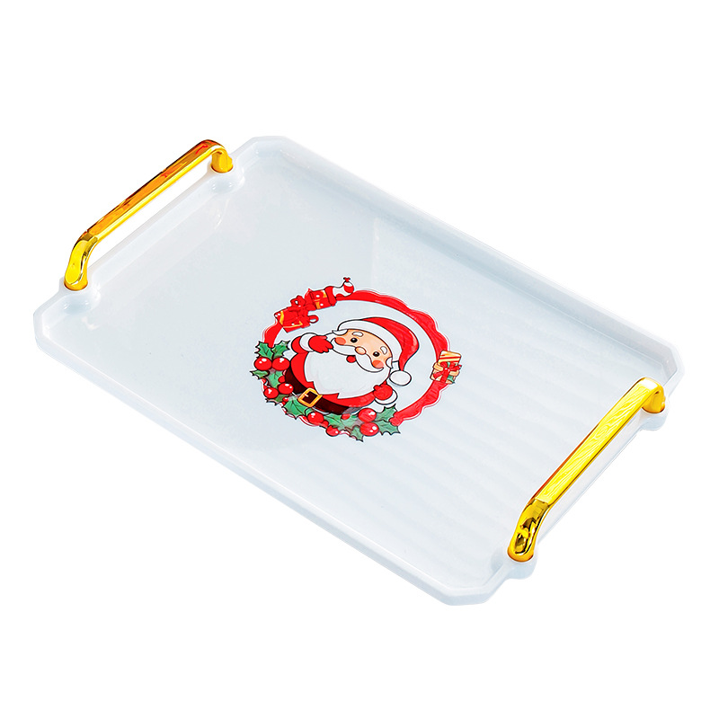 Festive plastic large plate atmosphere candy tray 8
