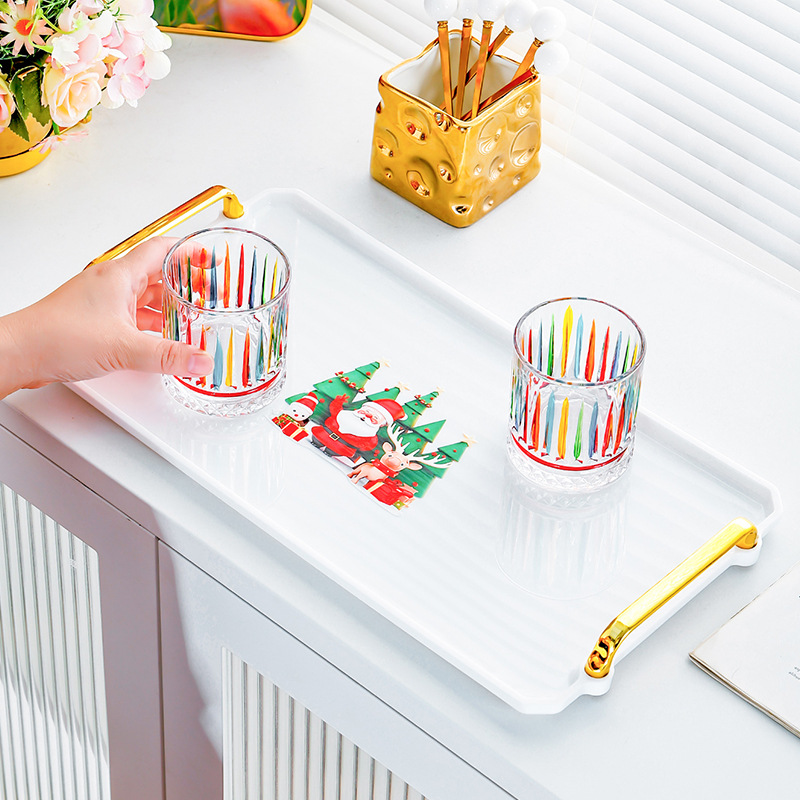 Festive plastic large plate atmosphere candy tray 8 01