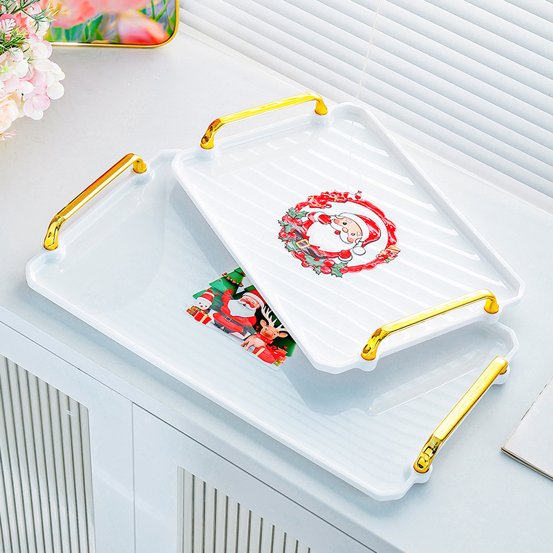 Festive plastic large plate atmosphere candy tray 8