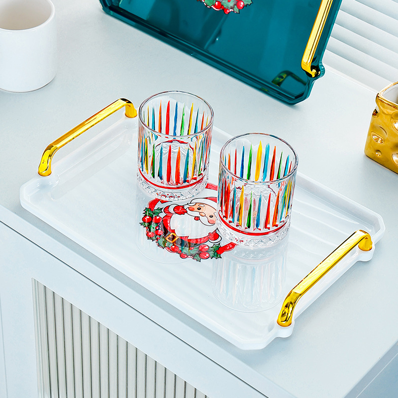 Festive plastic large plate atmosphere candy tray 8