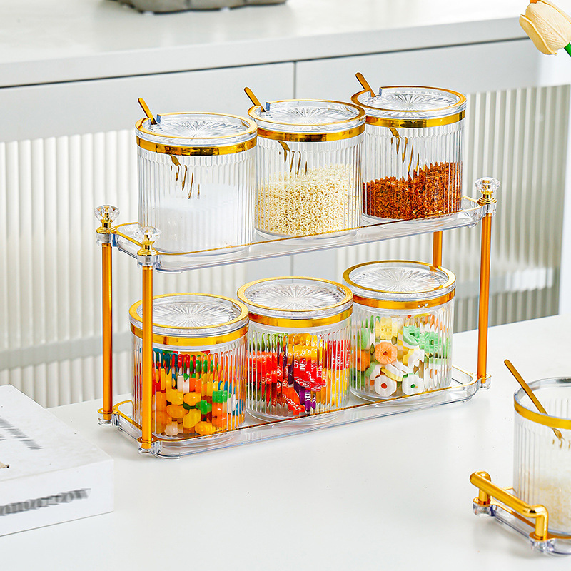 High-value seasoning box set with storage rack 29