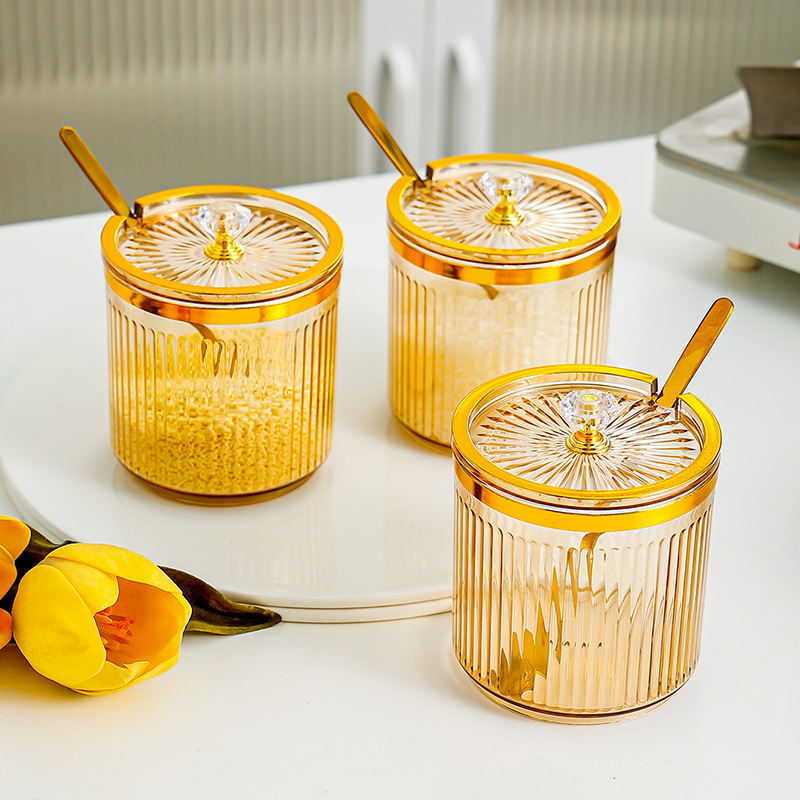 Kitchen storage box seasoning bottle MSG salt jar 30