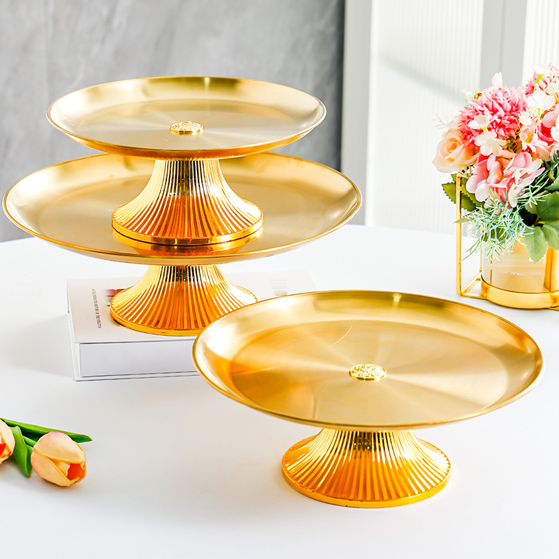 Light luxury cake dessert display tray 7 02