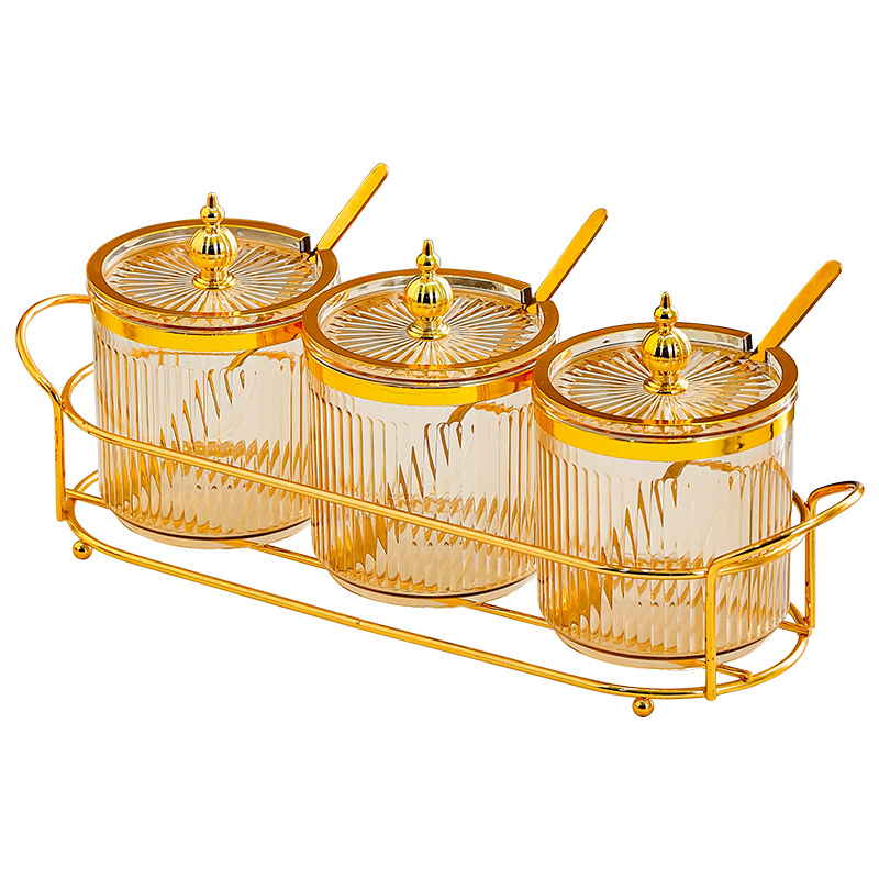 Moisture-proof seasoning jar with spoon chili oil box 26