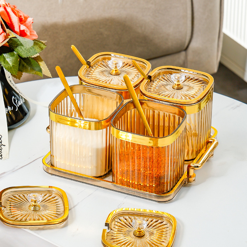 Seasoning box home kitchen storage seasoning jar 23