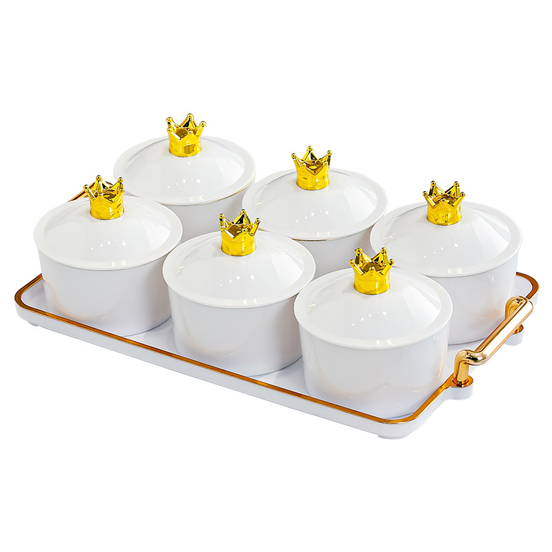 Snack tray dessert tray transparent round 25