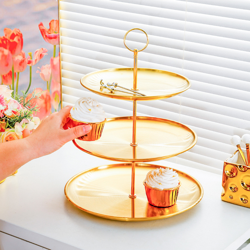 Stainless steel fruit tray front desk candy tray 6