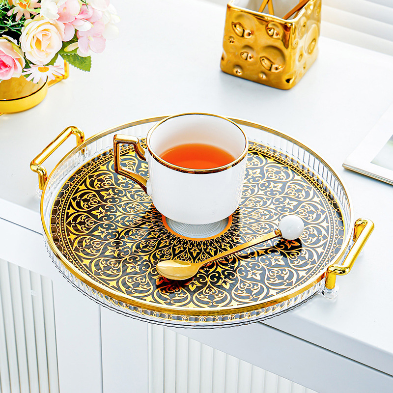 Tray household teacup living room tea storage tray 14