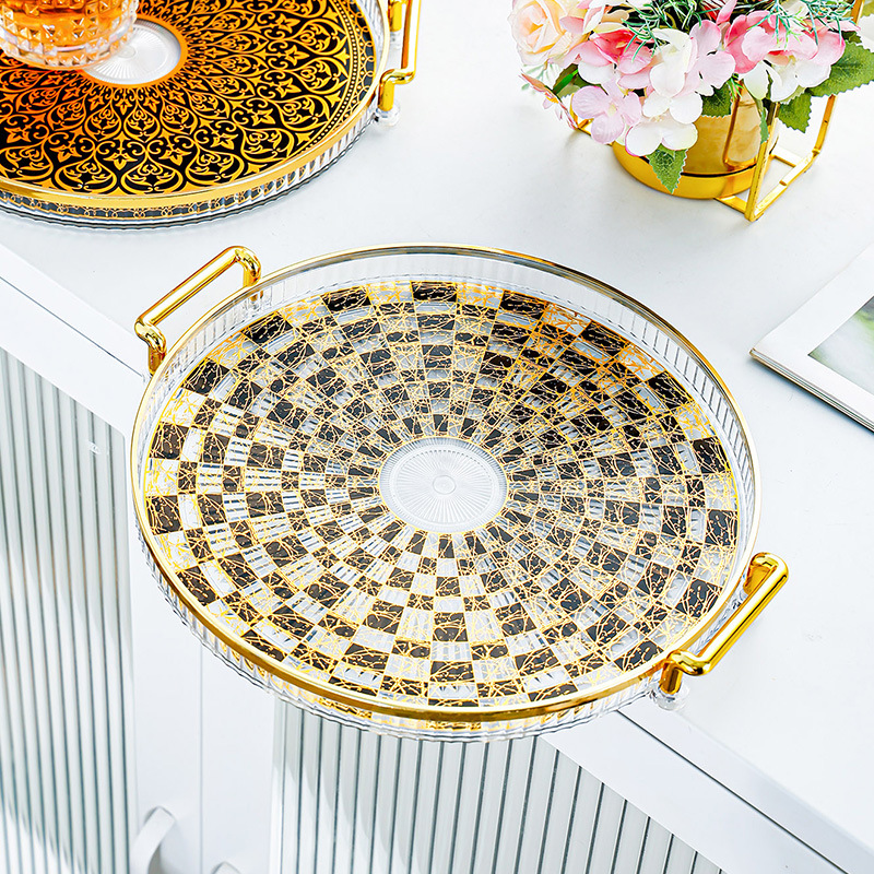 Tray household teacup living room tea storage tray 14