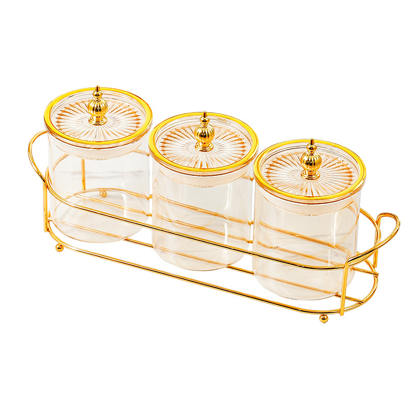 Glass tea jar sealed jar with lid 41