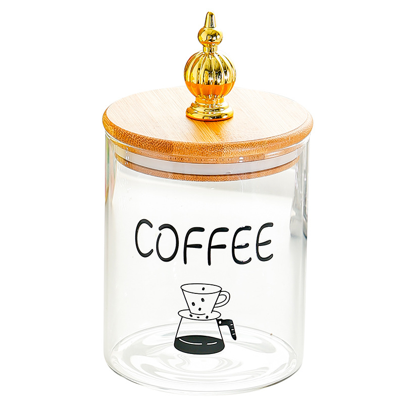 Kitchen snack storage round moisture-proof tea jar 44