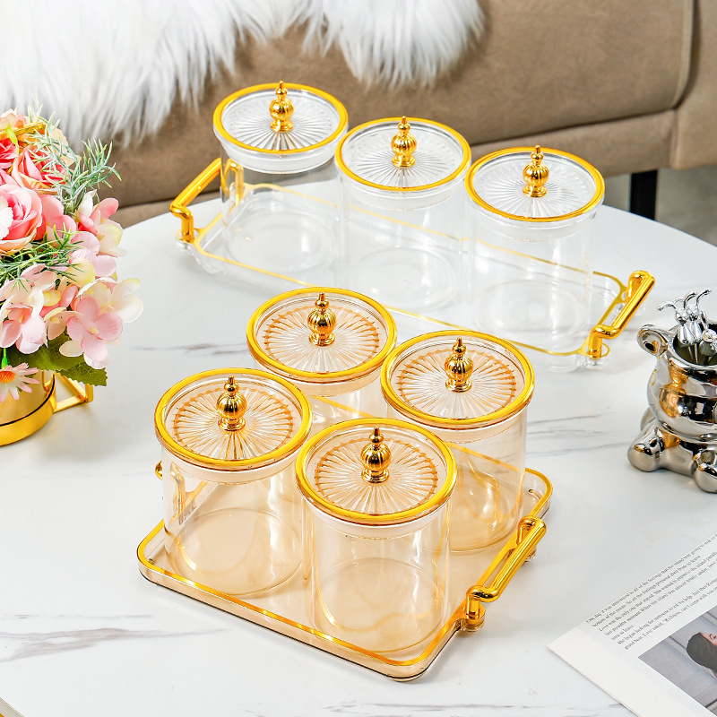 Round kitchen transparent storage bottle 49