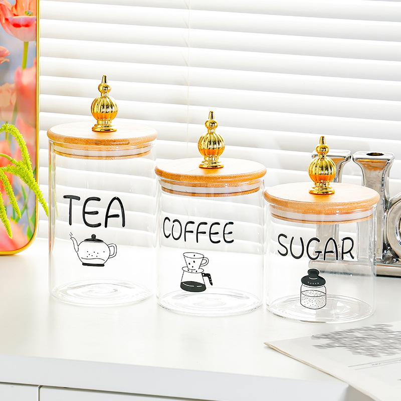 Round transparent moisture-proof jar for storage 48