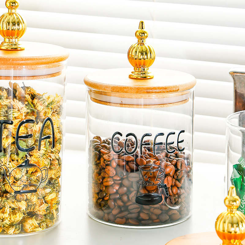 Round transparent moisture-proof jar for storage 48