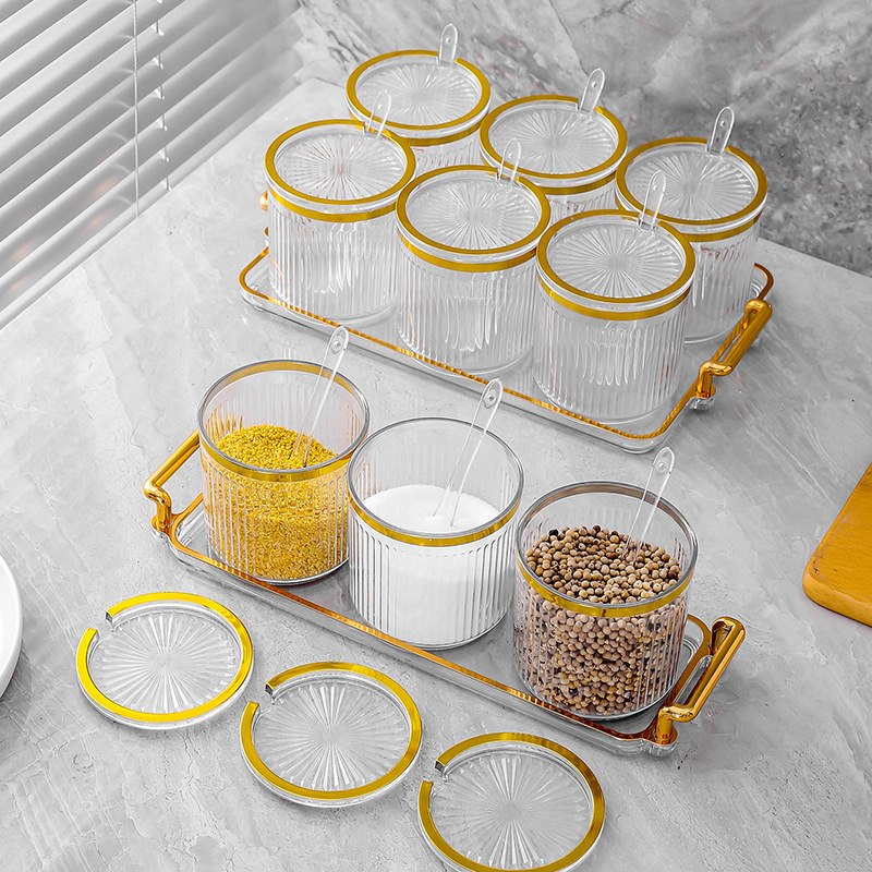 Seasoning box kitchen household seasoning jar 34