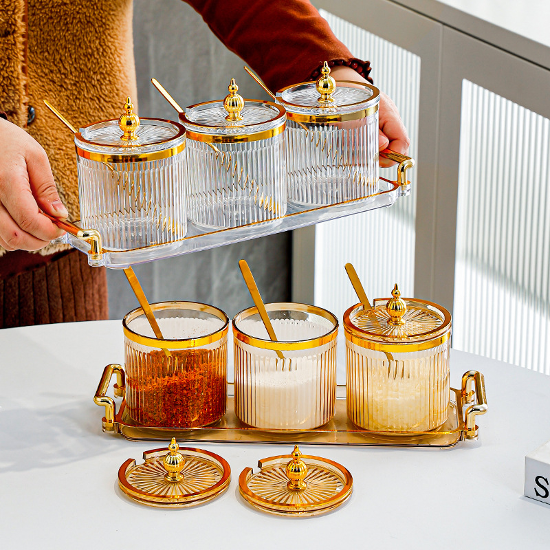 Seasoning jar kitchen sugar and salt shaker set 31