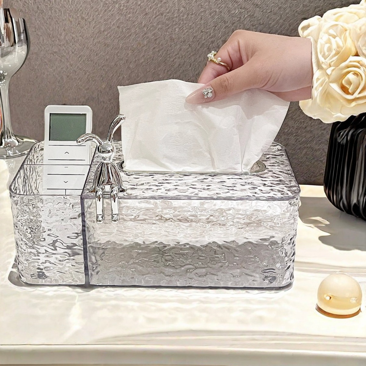 Coffee table remote control storage box paper box 58 01