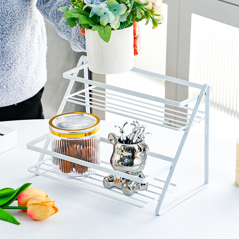 Kitchen rack desktop storage iron storage rack 51