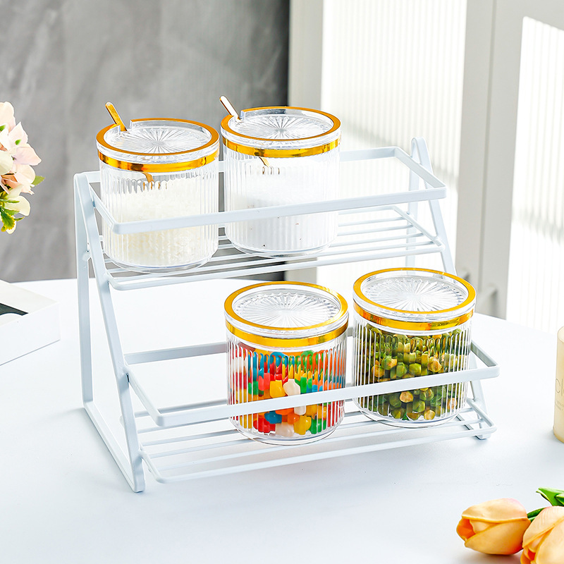 Kitchen rack desktop storage iron storage rack 51