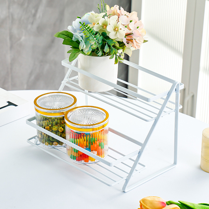 Kitchen rack desktop storage iron storage rack 51